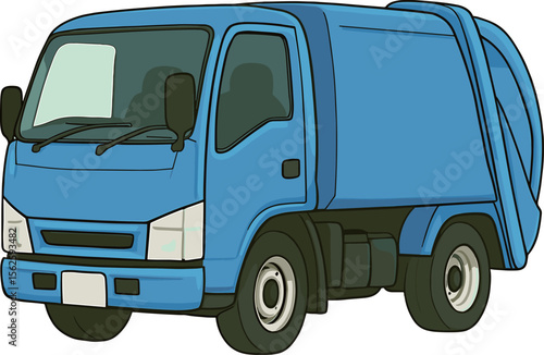 ゴミ収集車のイラスト