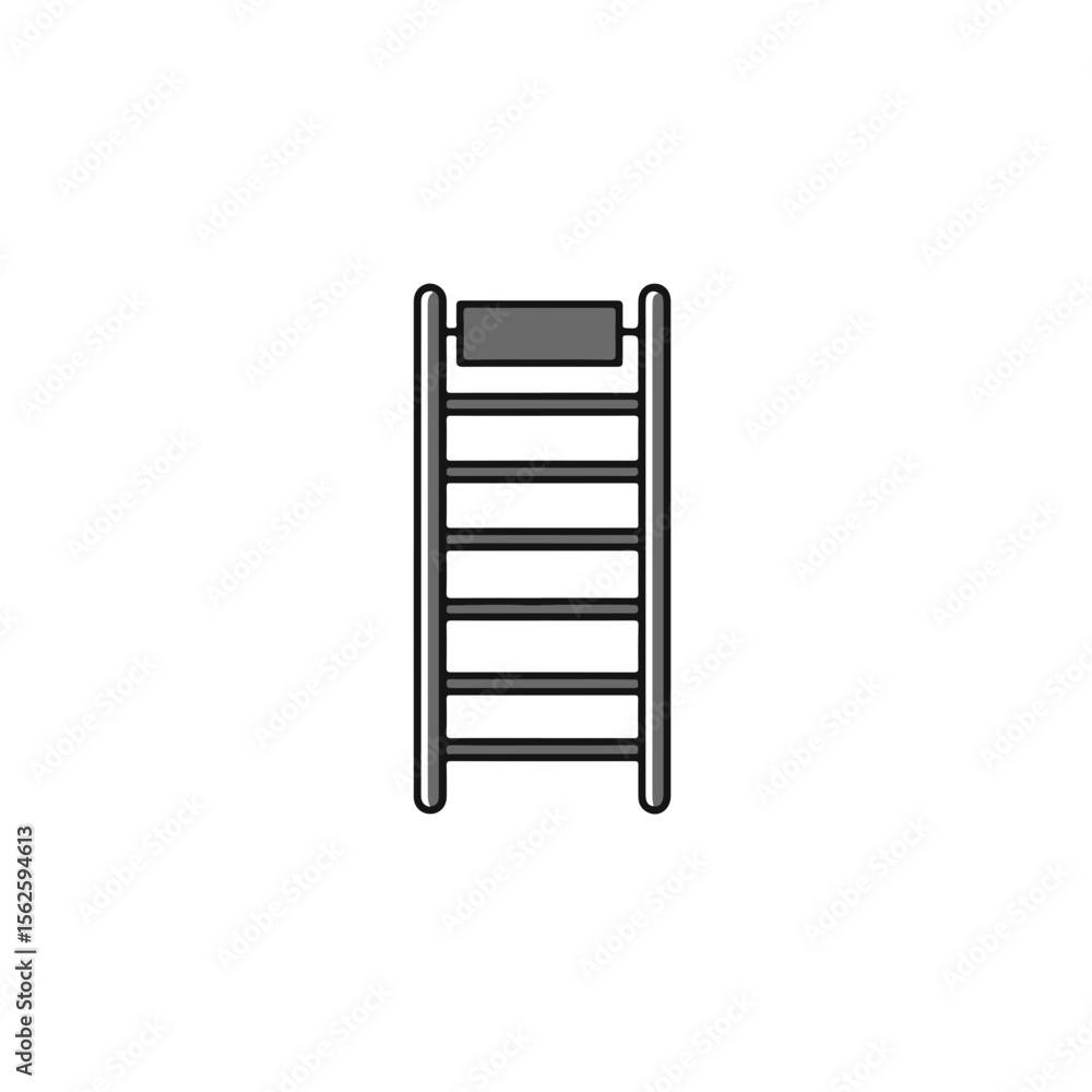 A simple illustration of a ladder. A simple illustration of a ladder.