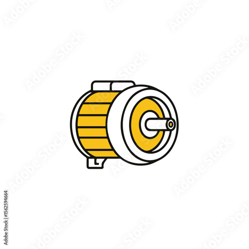 Illustrative depiction of a modern motor. 