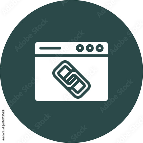 Backlink Vector Icon Design
