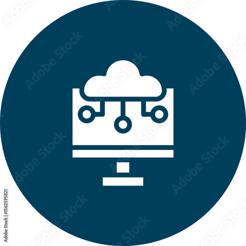 Cloud Compution Vector Icon Design