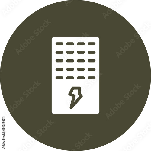 Electric Furnace Vector Icon Design