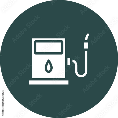 Fuel Station Vector Icon Design