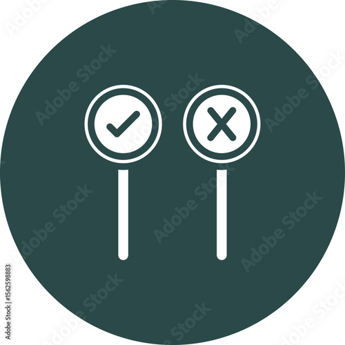 Decision Making Vector Icon Design
