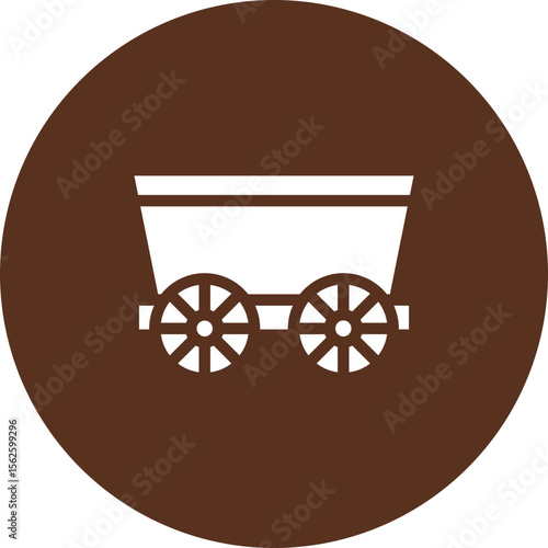 Carriage Vector Icon Design