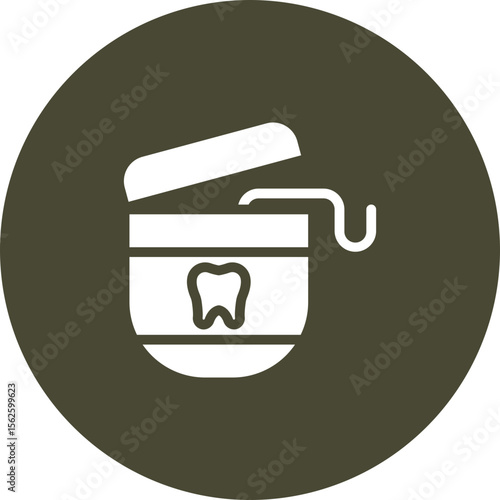 Dental Floss Vector Icon Design