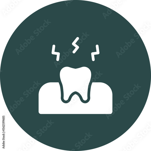 Toothache Vector Icon Design