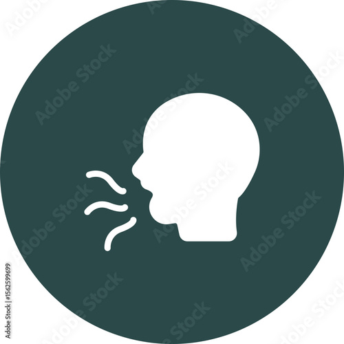 Bad Breath Vector Icon Design