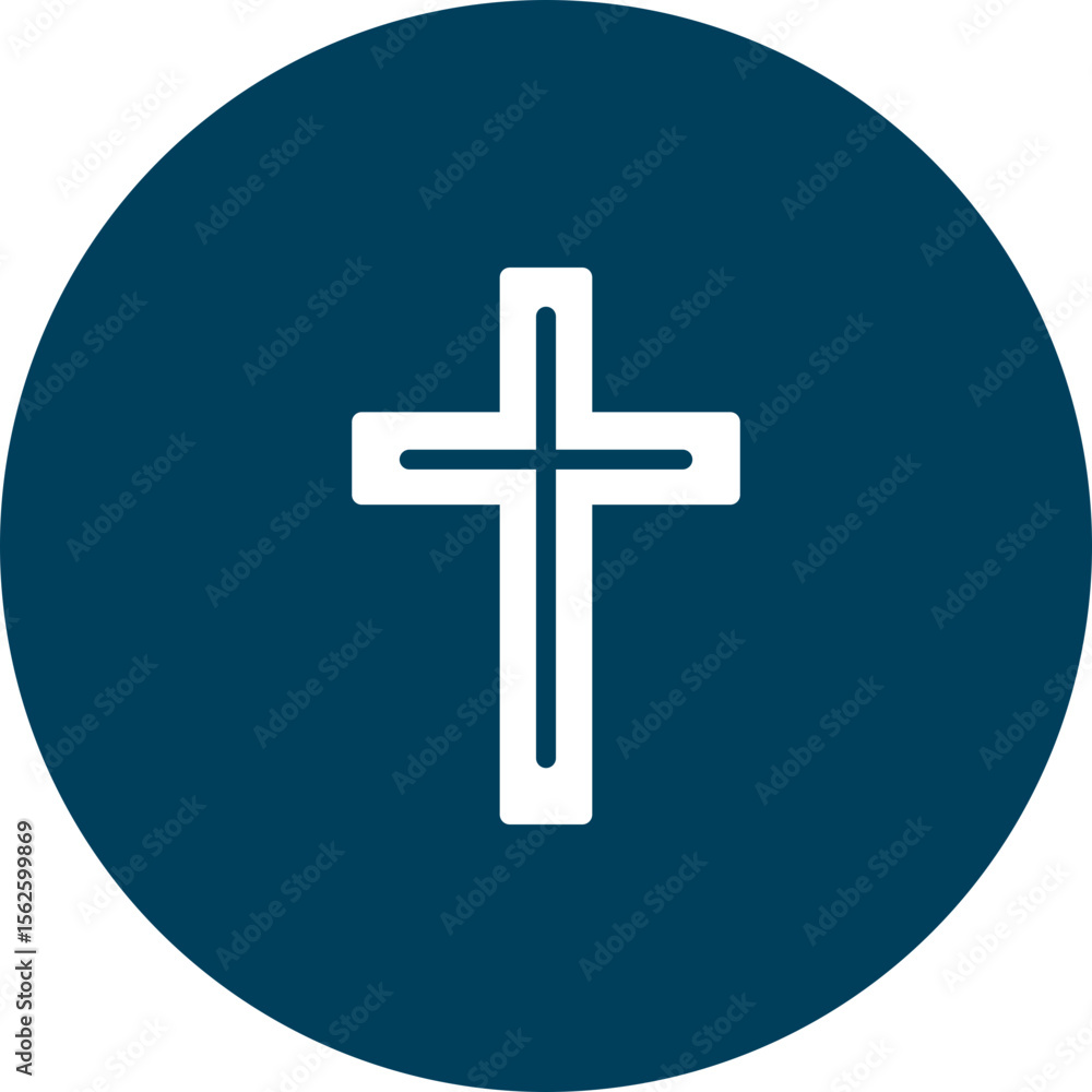 Fototapeta premium Cross Vector Icon Design