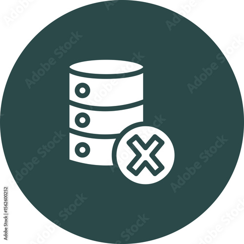 Delete Data Vector Icon Design