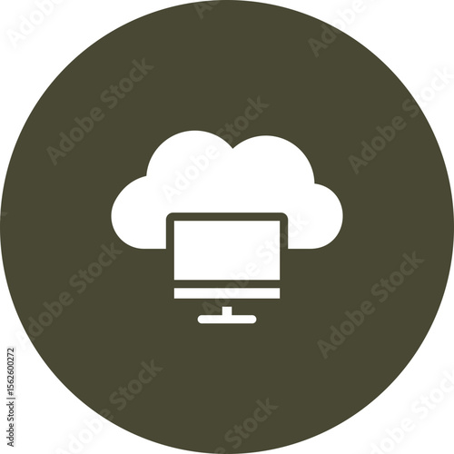 Cloud Computing Vector Icon Design