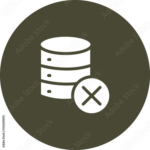 Delete Data Vector Icon Design
