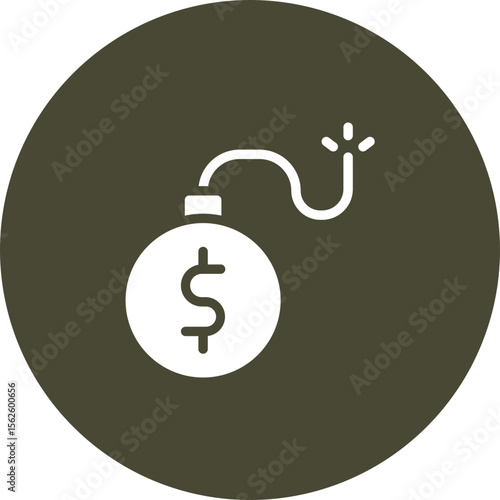 Debt Vector Icon Design