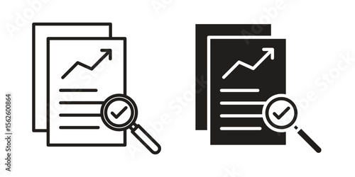 Auditors icon vector collection. vector stock symbol illustrations