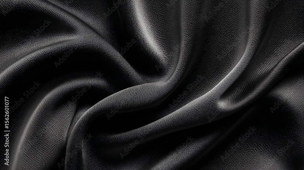 Fototapeta premium Draped Dark Gray Fabric Texture