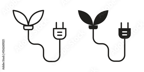 Biomass energy icon vector collection. vector stock symbol illustrations