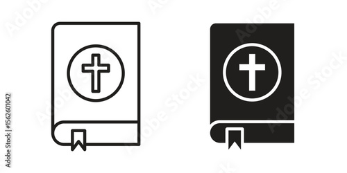 Bible icon vector collection. vector stock symbol illustrations