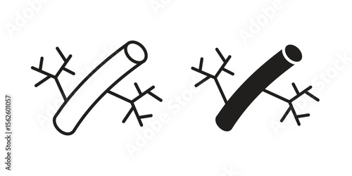 Blood vessel icon vector collection. vector stock symbol illustrations