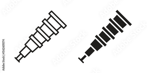 Boat Telescope icon vector collection. vector stock symbol illustrations