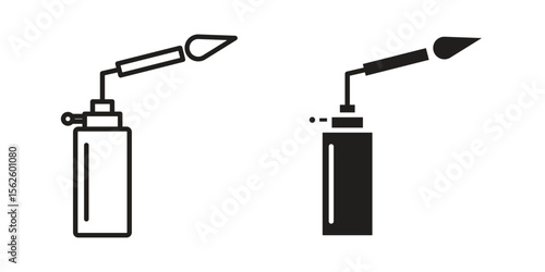 Blowtorch icon vector collection. vector stock symbol illustrations