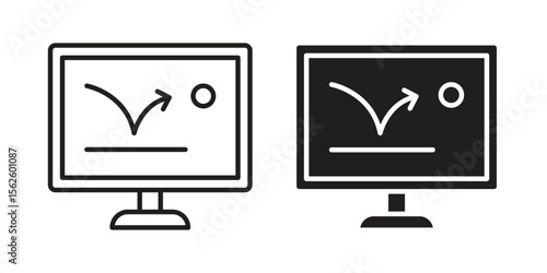 Bounce rate icon vector collection. vector stock symbol illustrations