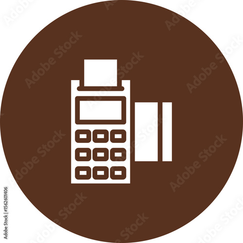 Pos Terminal Vector Icon Design