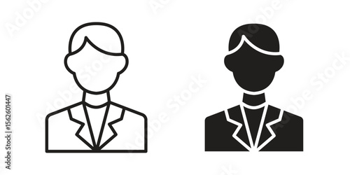 Cashier icon vector collection. vector stock symbol illustrations