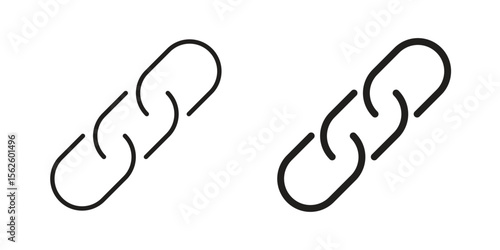 Chain icon vector collection. vector stock symbol illustrations