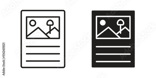 Content icon vector collection. vector stock symbol illustrations