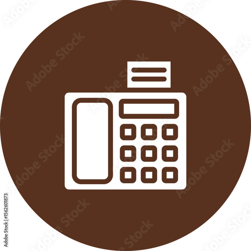 Fax Machine Vector Icon Design