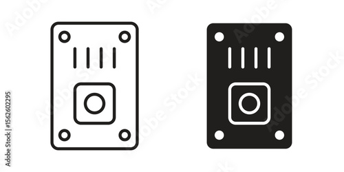 Doorbell icon vector collection. vector stock symbol illustrations