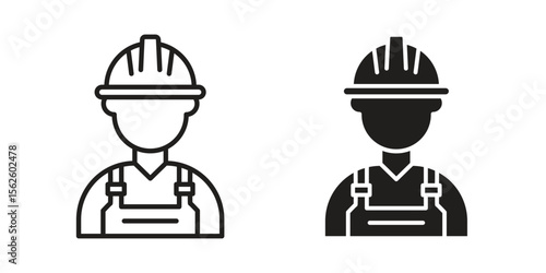 Engineer icon vector collection. vector stock symbol illustrations