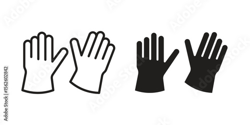 Gloves icon vector collection. vector stock symbol illustrations