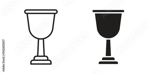 Goblet icon vector collection. vector stock symbol illustrations