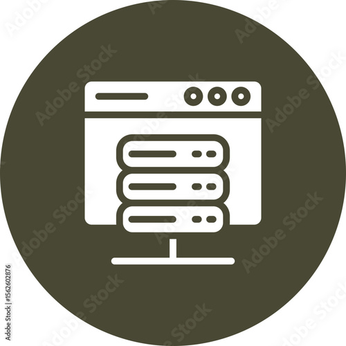 Hosting Vector Icon Design