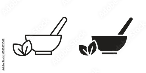 Herbal medicine icon vector collection. vector stock symbol illustrations