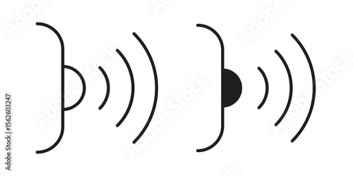 Infrared icon vector collection. vector stock symbol illustrations