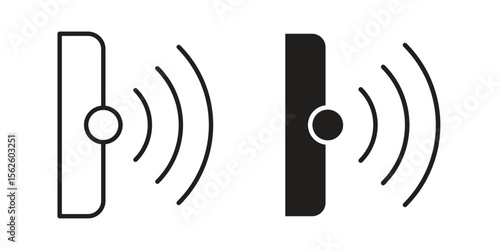 Infrared icon vector collection. vector stock symbol illustrations