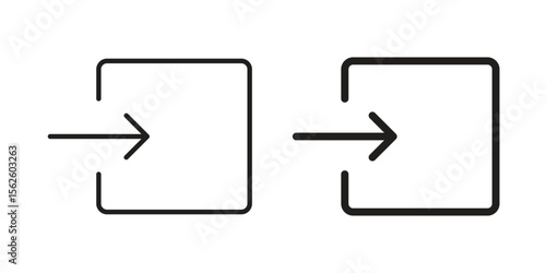 Inside icon vector collection. vector stock symbol illustrations