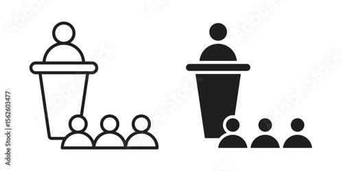 Lecture icon vector collection. vector stock symbol illustrations