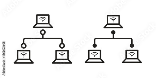 Local network icon vector collection. vector stock symbol illustrations