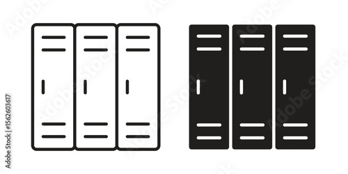 Locker icon vector collection. vector stock symbol illustrations