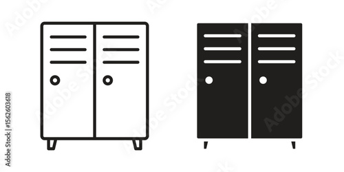 Locker icon vector, Symbol, logo illustrations