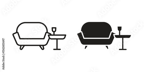 Lounge icon vector collection. vector stock symbol illustrations