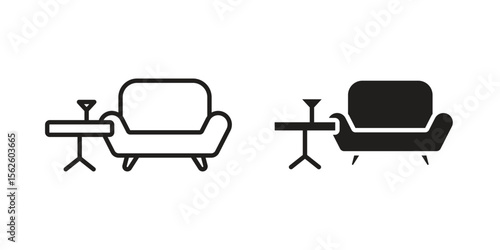 Lounge icon vector collection. vector stock symbol illustrations