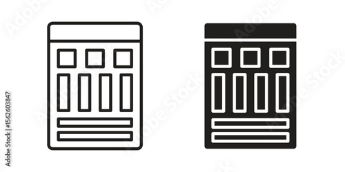 Mood board icon vector collection. vector stock symbol illustrations