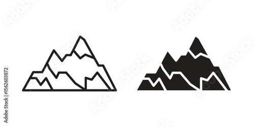 Mountain icon vector, Symbol, logo illustrations