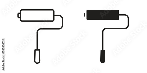 Paint roller icon vector, Symbol, logo illustrations