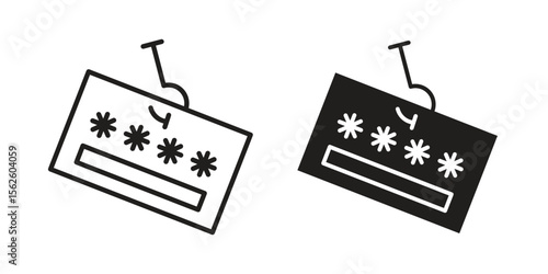 Password phishing icon vector collection. vector stock symbol illustrations