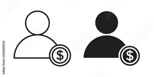 Personal loan icon vector collection. vector stock symbol illustrations